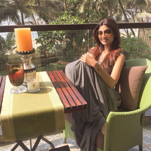 officialshilpashettyIn my balcony answering qtns on#Feminatwinterview @feminaindia. Instagram/officialshilpashetty