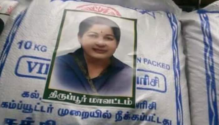 Now, &#039;Amma&#039; Jayalalithaa stickers on relief materials for flood-battered people of Chennai