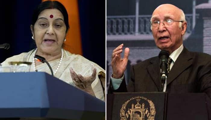 Ahead of Sushma Swaraj&#039;s visit on Tuesday, Pakistan says talks the only way forward