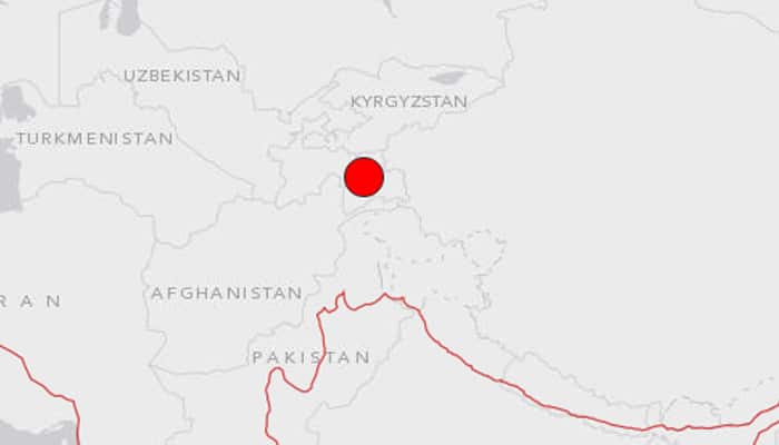 Earthquake today in Tajikistan