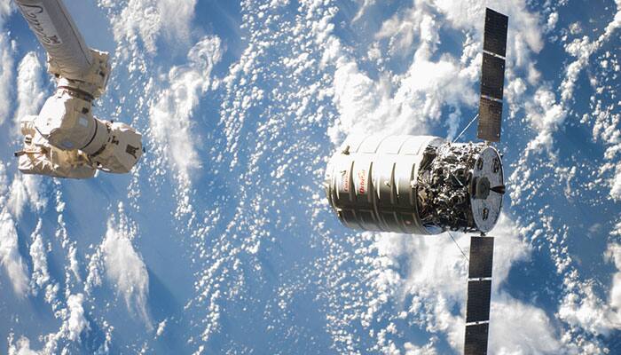 Orbital ATK’s Cygnus cargo craft arrives at the International Space Station