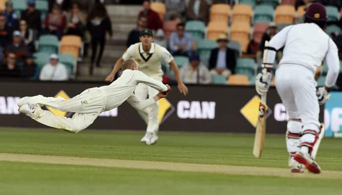 1st Test, Day 2: Darren Bravo nears ton as Nathan Lyon puts Windies in a spin