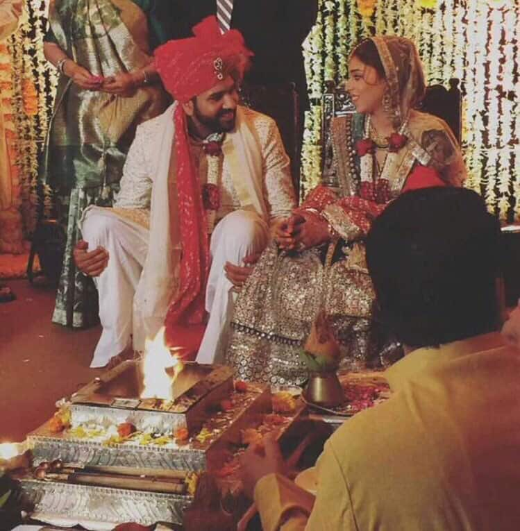 Rohit Sharma :- Mr. & Mrs. Sharma #HitmanKiShaadi -twitter