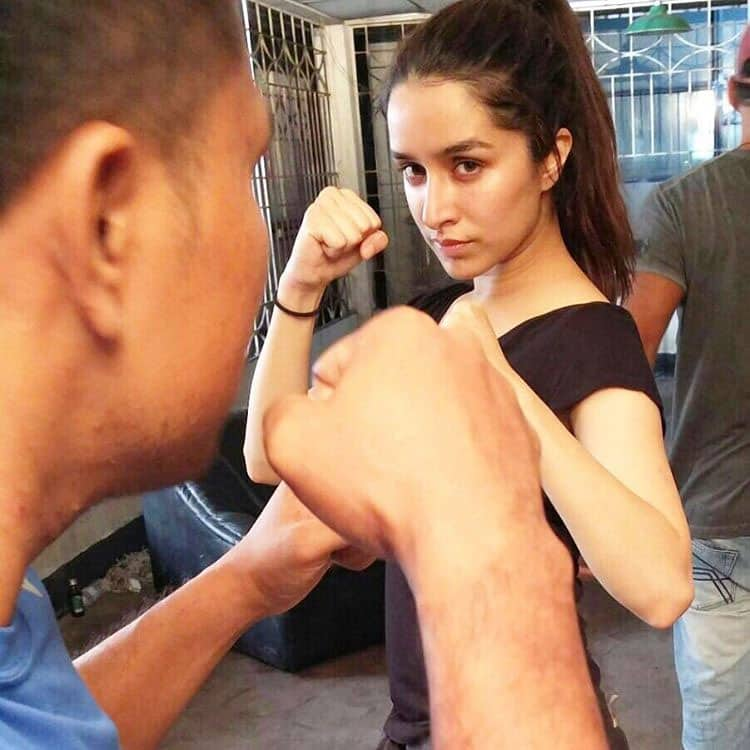 Shraddha Kapoor ‏:- Action mode #Baaghi @sabbir24x7 -instagram