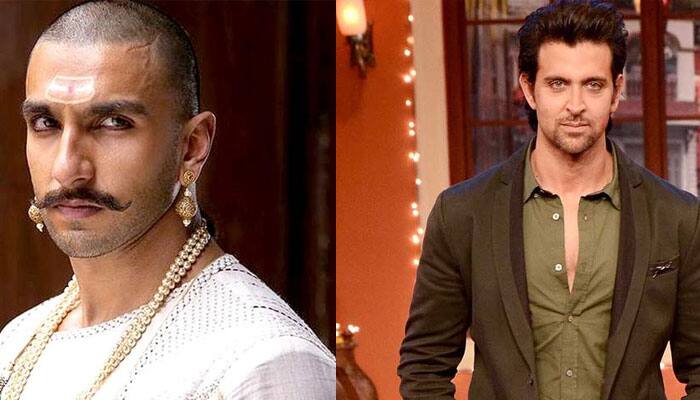 Male bonding! Hrithik Roshan turns &#039;Bajirao&#039; Ranveer Singh&#039;s fan