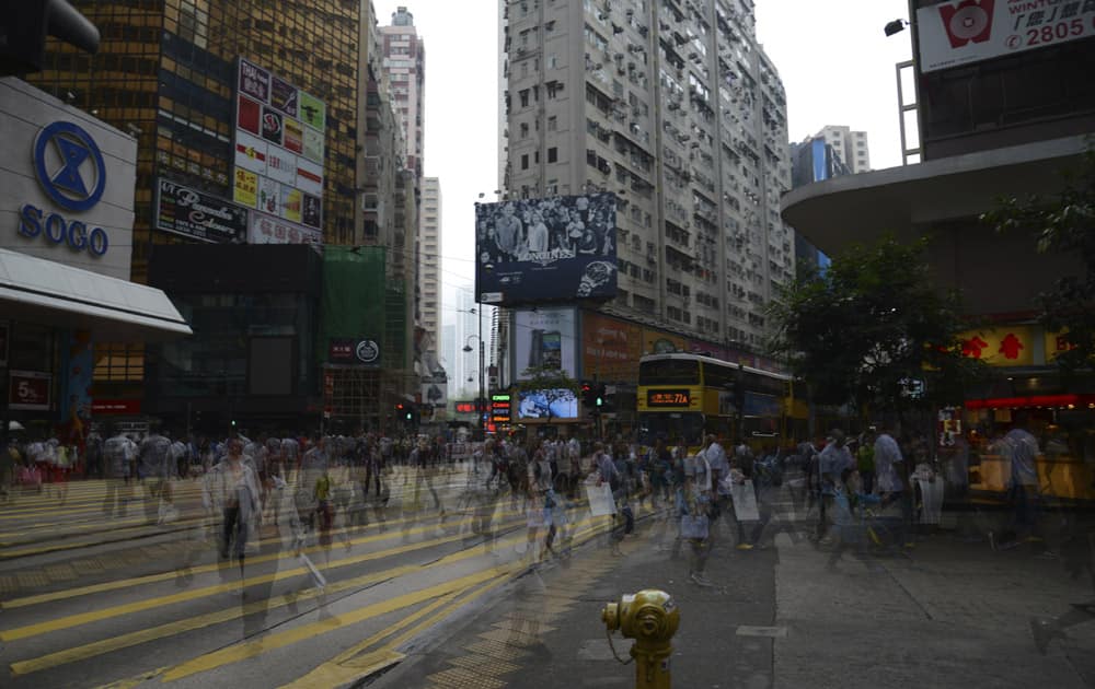 2. Causeway Bay (main street shops), Hong Kong