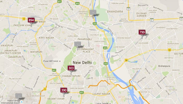 Pollution scare: Sunday&#039;s Real-time Air Quality Index Visual Map in Delhi