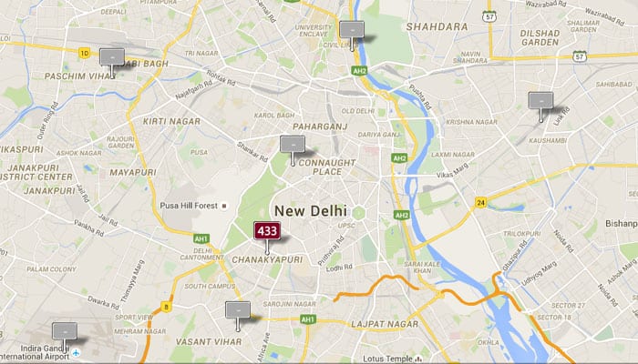 Air Pollution: Tuesday&#039;s Real-time Air Quality Index Visual Map in Delhi