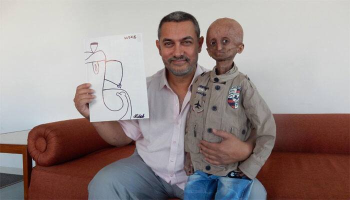 Aamir Khan fulfills progeria victim Nihal Bitla&#039;s dream; wins hearts