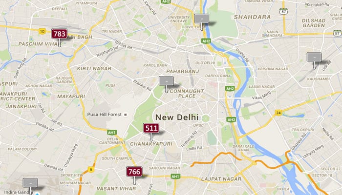 Pollution scare: Today&#039;s Real-time Air Quality Index Visual Map in Delhi