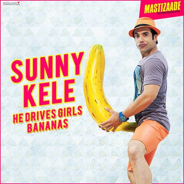 Tusshar Kapoor poses with a banana! Ewww...that's overtly suggestive! 