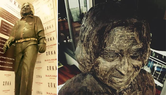 Sweet tribute to Dr Kalam: Here&#039;s missile man&#039;s 6-feet tall chocolate statue weighing 400 kg