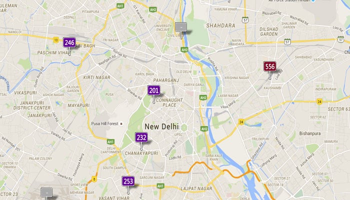 Pollution scare: Friday&#039;s Real-time Air Quality Index Visual Map in Delhi