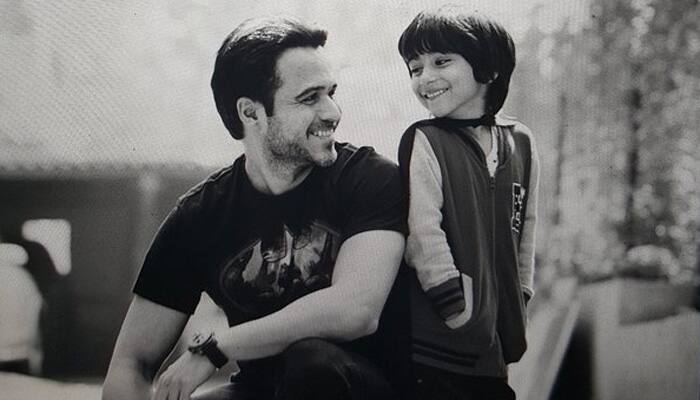 Emraan Hashmi poses with son; book on son&#039;s cancer to be out soon – See pics 