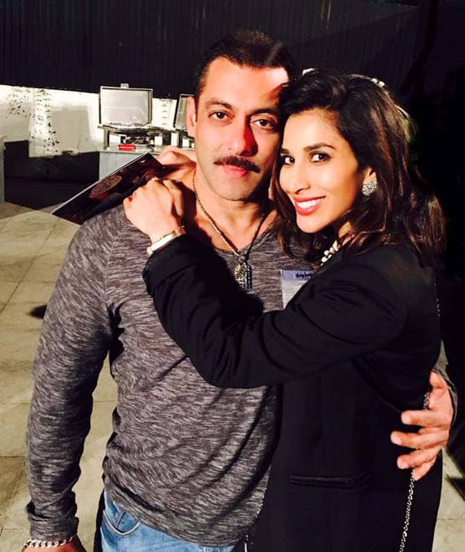 Sophie Choudhry poses for a picture with the birthday boy. -twitter