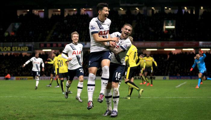 Tottenham Hotspur FC rise to third on table after late drama at Vicarage Road