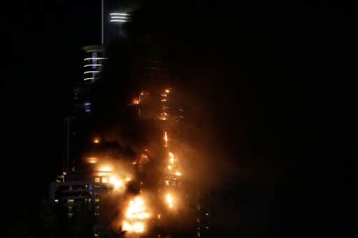 Huge fire erupts at Dubai hotel, site of New Year celebrations