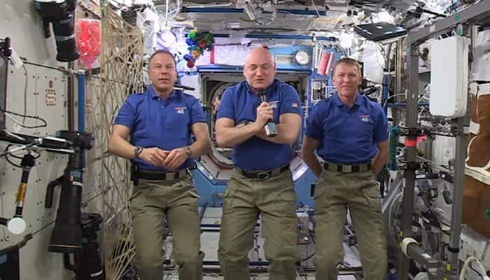New Year greetings from space- Watch