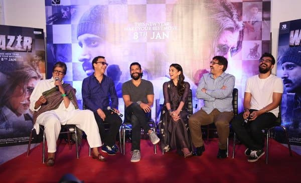 T 2101 -WAZIR press Conference .. must have been giving some humorous retorts .. every one other than me in laughter - Twitter@SrBachchan