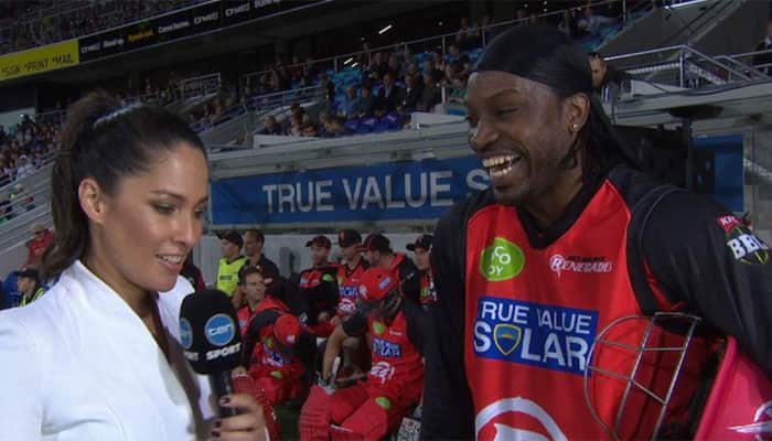 VIDEO: Chris Gayle apologizes to Mel McLaughlin after controversial interview