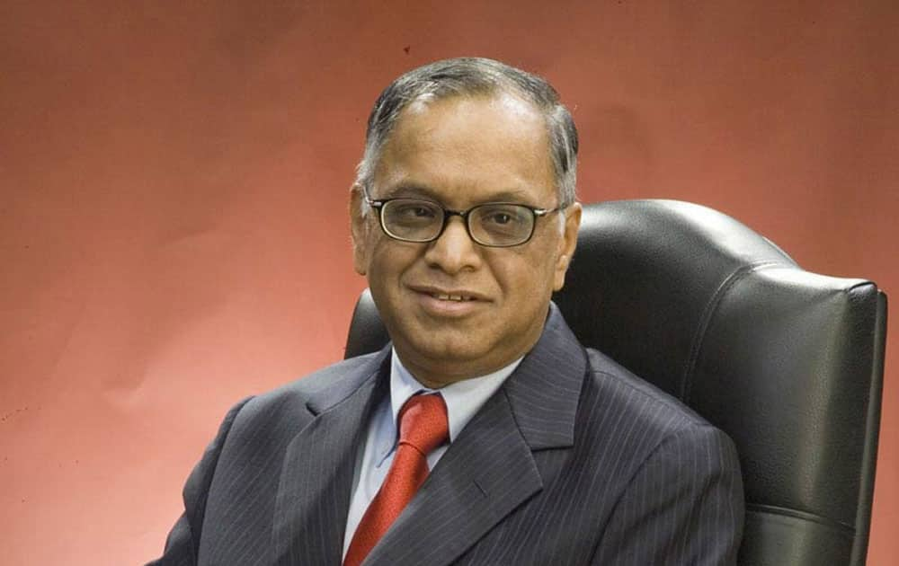 Narayana Murthy is at No.3 with donation of Rs 1,322 crore.