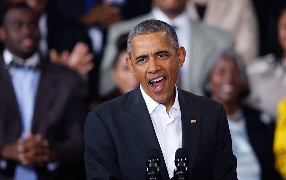 President Barack Obama speaks at McKinley High School in Baton Rouge, La.