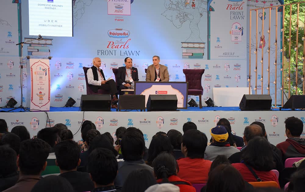 Essel Group & ZEE Chairman, Dr. Subhash Chandra’s autobiography 'The Z Factor - My Journey as the Wrong Man at the Right Time' launches at the ZEE Jaipur Literature Festival 2016