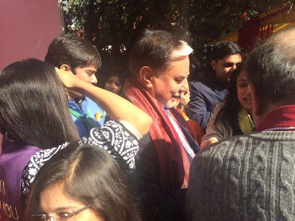 So much love and affection showered by everyone at #ZEEJLF! #TheZFactor - Twitter@_SubhashChandra