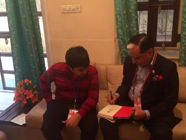 One of the most gratifying experience for an author. Signing the copies of his autobiography for his grandchildren. - Twitter@_SubhashChandra