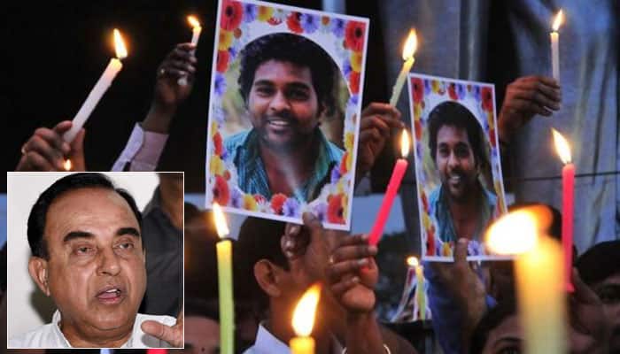 Dalit scholar Rohith Vemula&#039;s suicide: Subramanian Swamy stokes controversy, terms protesters &#039;dogs&#039;