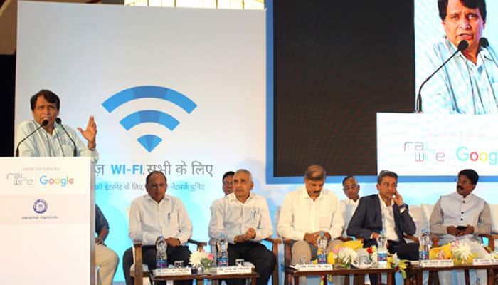 100 railway stations to get wi-fi in one year: Suresh Prabhu