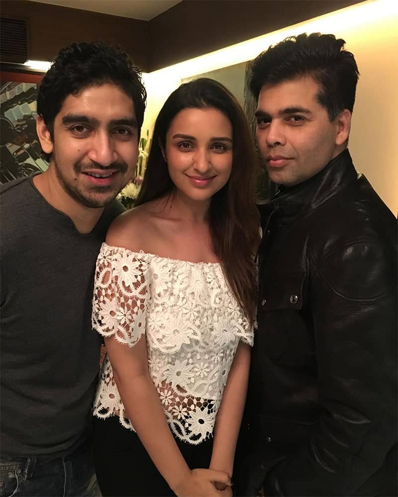 Parineeti Chopra :- kjo continuing to pout even in a normal smiling picture!! Haha too sexy ;) @karanjohar… -instagram