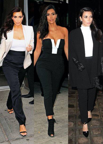 Kim Kardashian West ‏:- BLACK AND WHITE   -twitter