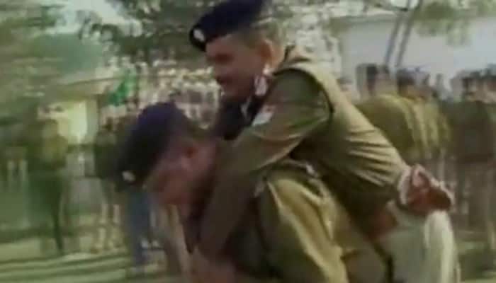 Bizarre fitness test: Uttarakhand police constable made to carry senior on his back – Watch Video