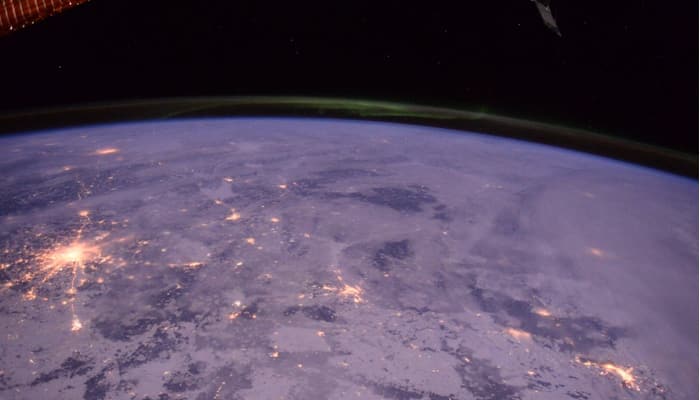 See pic: Beautiful image of Moscow under aurora from Space!