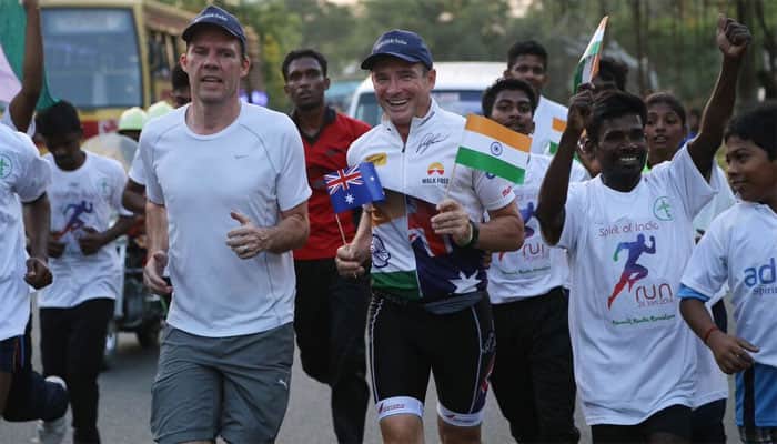 Farmer&#039;s Spirit of India Run: Australia thank India for support to marathon man