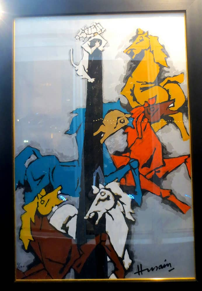 Limited Edition Serigraphs by M F Husain 