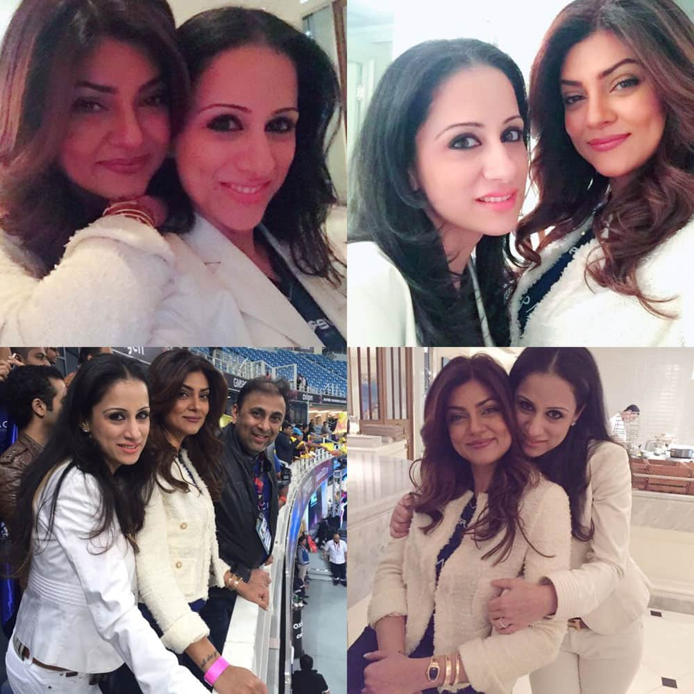 sushmita sen ‏:- Thank you my beautiful friend @ROUBLENAGI for d most amazing time!!❤ aah memories!! #MCL2020 #Dubai love u!!❤  -twitter