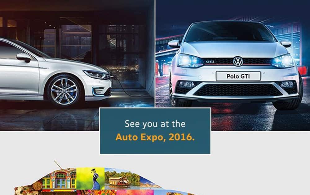 Volkswagen is excited to present cars that blend the best of technology with amazing looks! See you at #AutoExpo2016. (sourced via twitter)