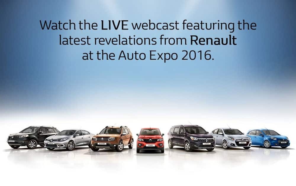 Watch all the excitement unfold at the #AutoExpo2016 LIVE in our exclusive webcast! Stay tuned to know more! (sourced via twitter)