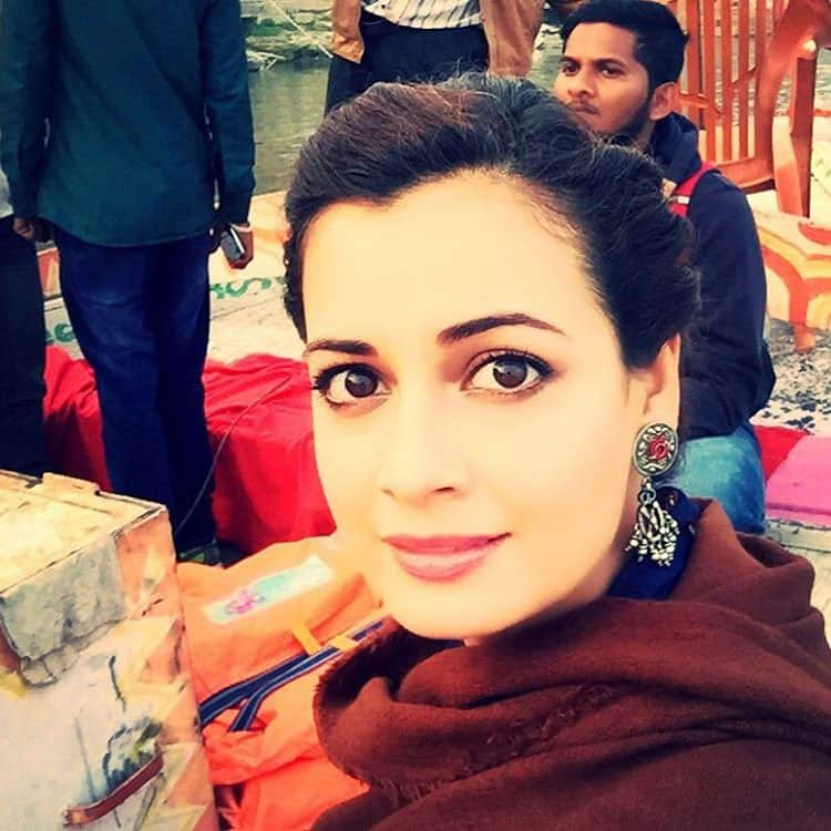 Dia Mirza :- Day32. It's a wrap. The journey has only just begun :) #wanderlust #BehindTheScenes… -instagram