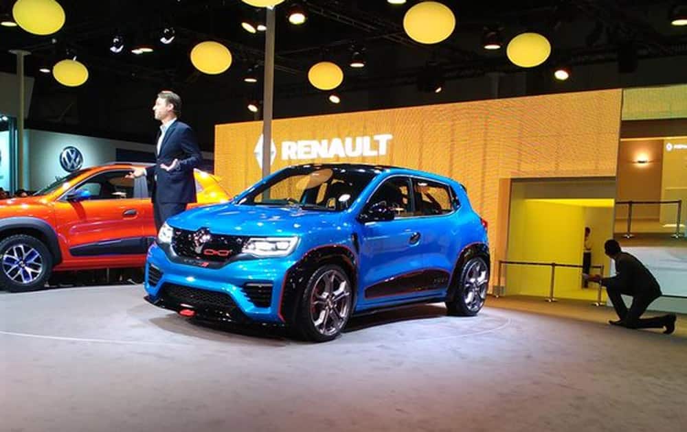 Renault introduced new concept car Kwid Racer at the Auto Expo 2016.