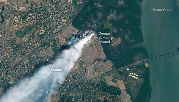 Mumbai: Deonar dumping ground fire visible from space!