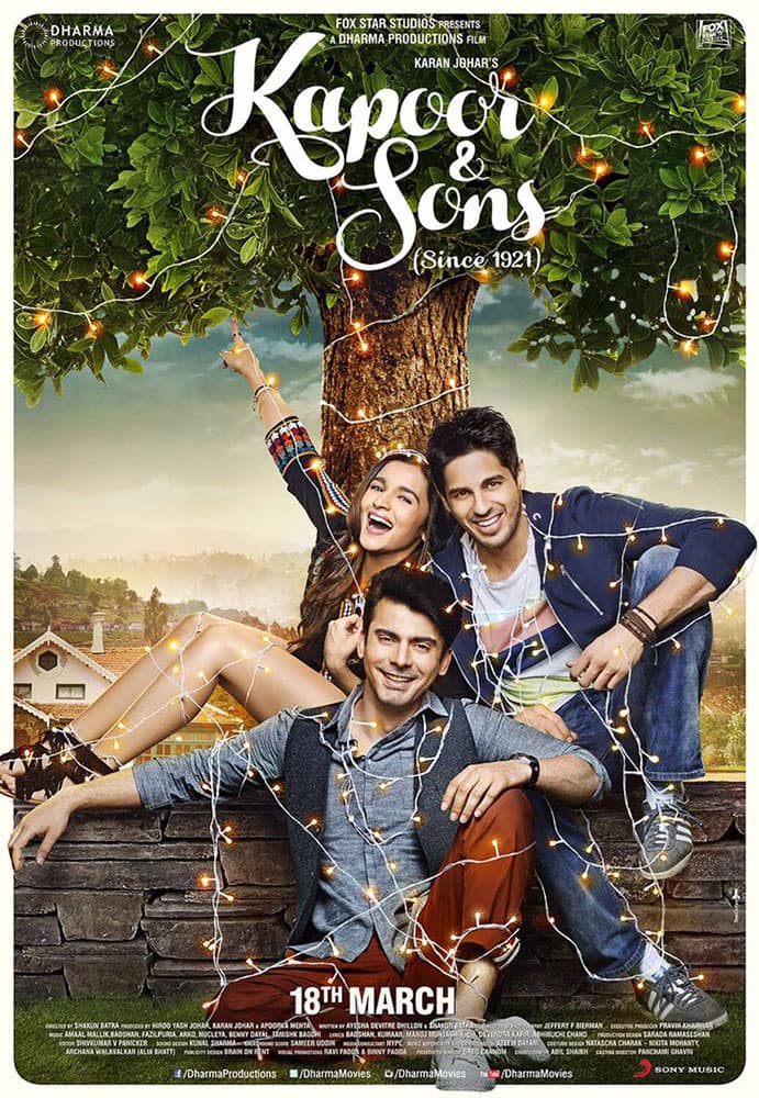 Sidharth Malhotra :- The Kapoor bros and the girl next door #KapoorAndSons @aliaa08 @_fawadakhan_  #KNStrailerFeb10  -twitter