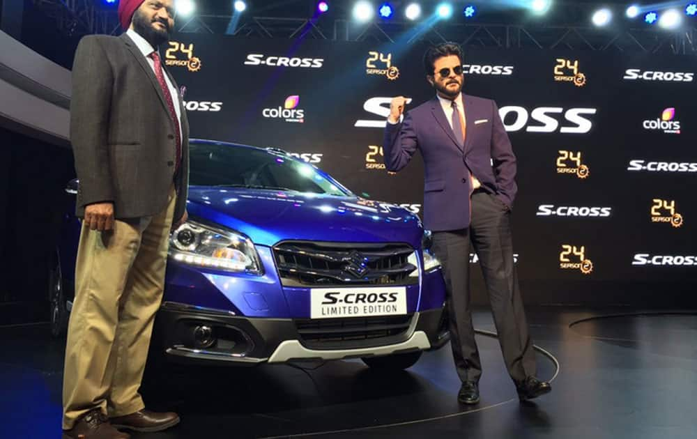 Anil Kapoor at the Maruti Suzuki pavilion.