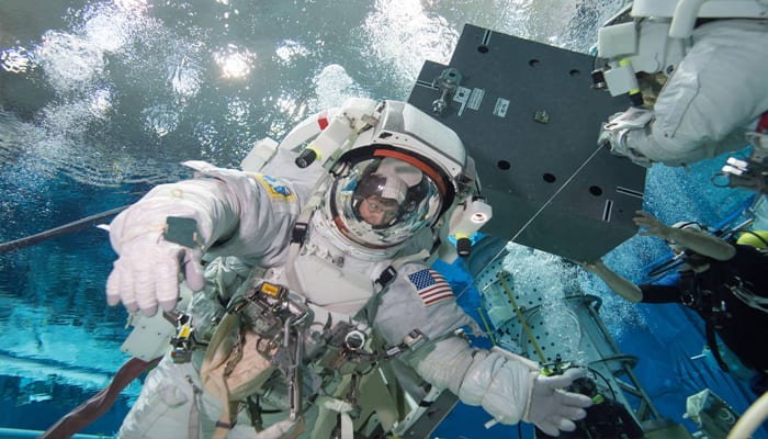 See pic: NASA astronaut Peggy Whitson trains for her spacewalk!