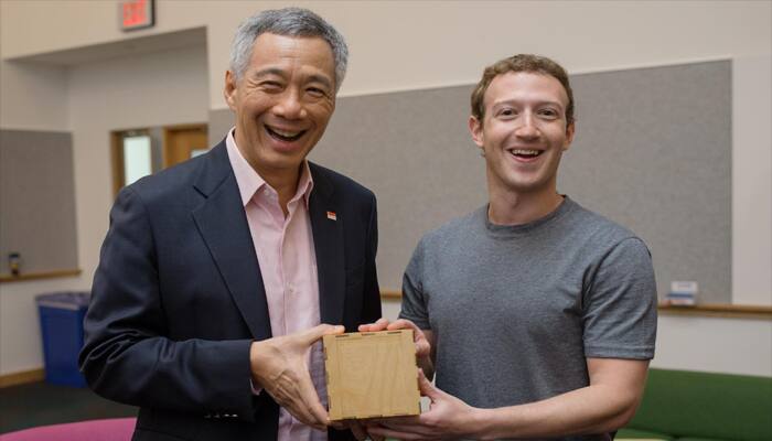 See pic: When Prime Minister of Singapore visited Facebook Headquarters!