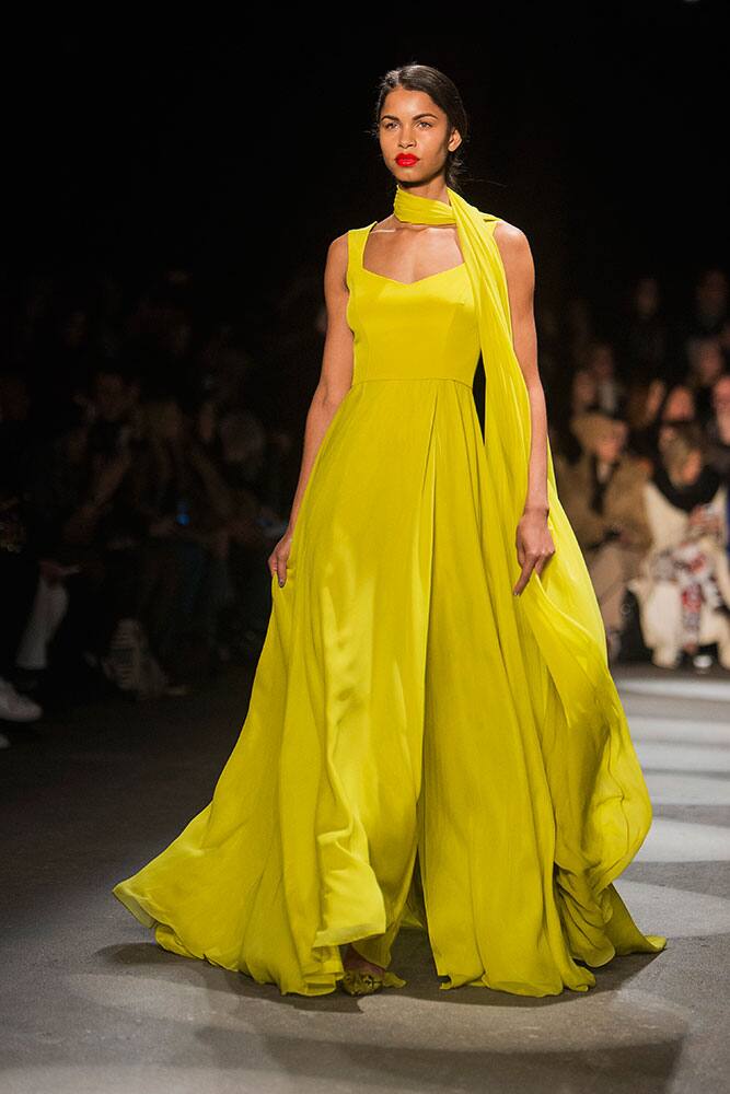 Fashion from the Christian Siriano Fall-Winter 2016 collection is modeled during Fashion Week.