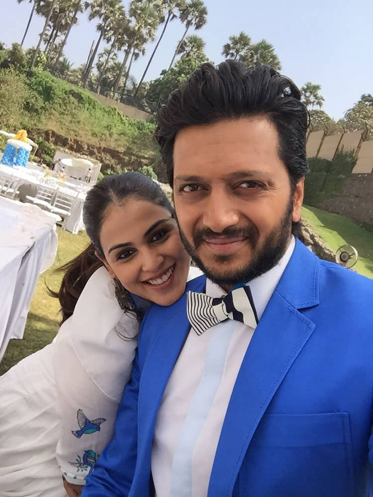 Riteish Deshmukh ‏:- With my Valentine - hope you guys are having a great day -#HappyValentinesDay  -twitter