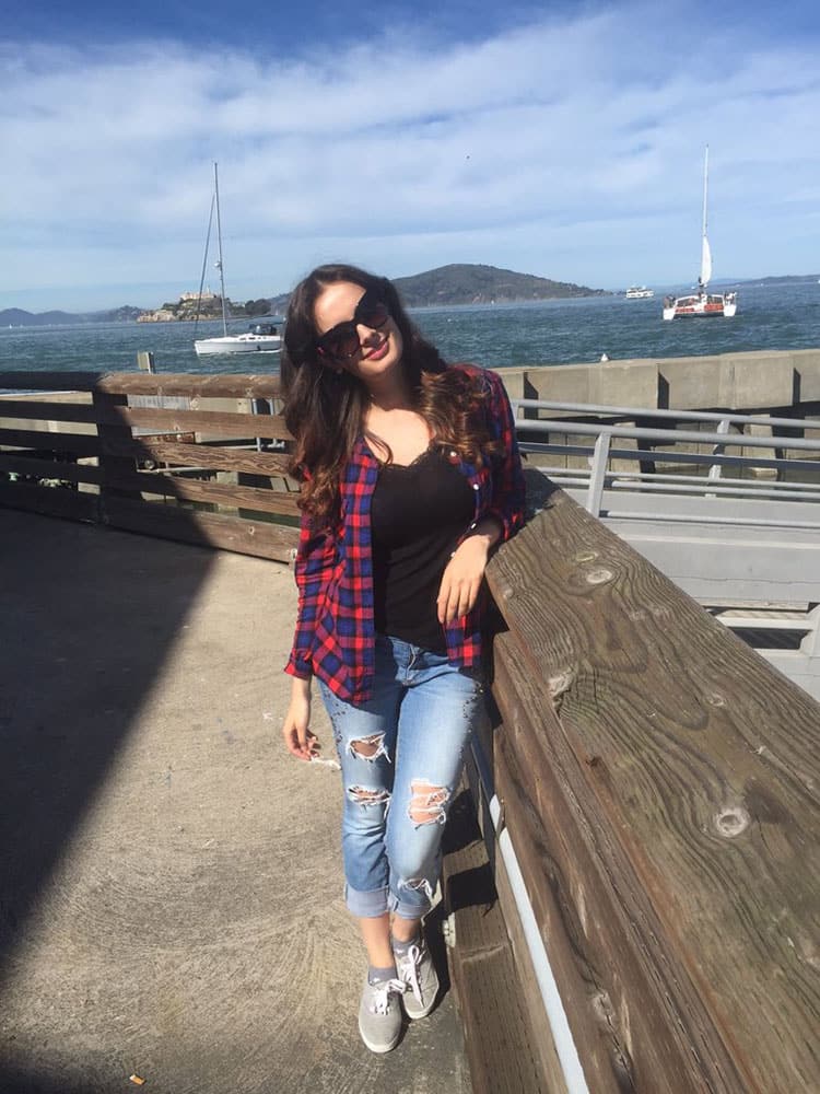 Evelyn Sharma :- San Francisco bay sunshiny day #USA #pier39 #california #love see u 2night for the V-Day party, ICC Milpitas!  -twitter